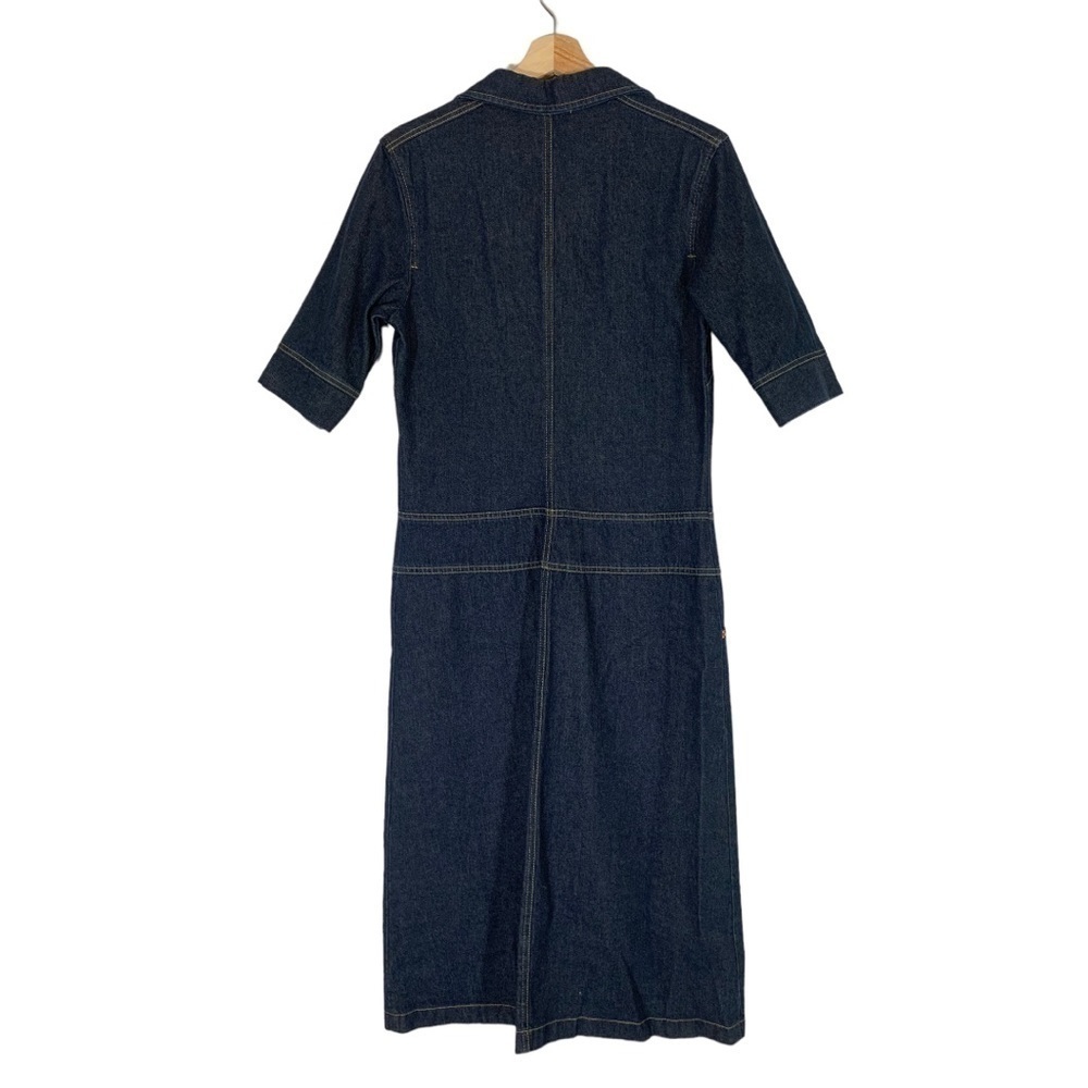 Vintage Paul Frank Denim Midi Dress Size 8 - Picture 3 of 8